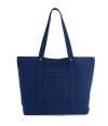 KI3214 Kimood Washed Cotton Shopper Bag Washed Navy colour image